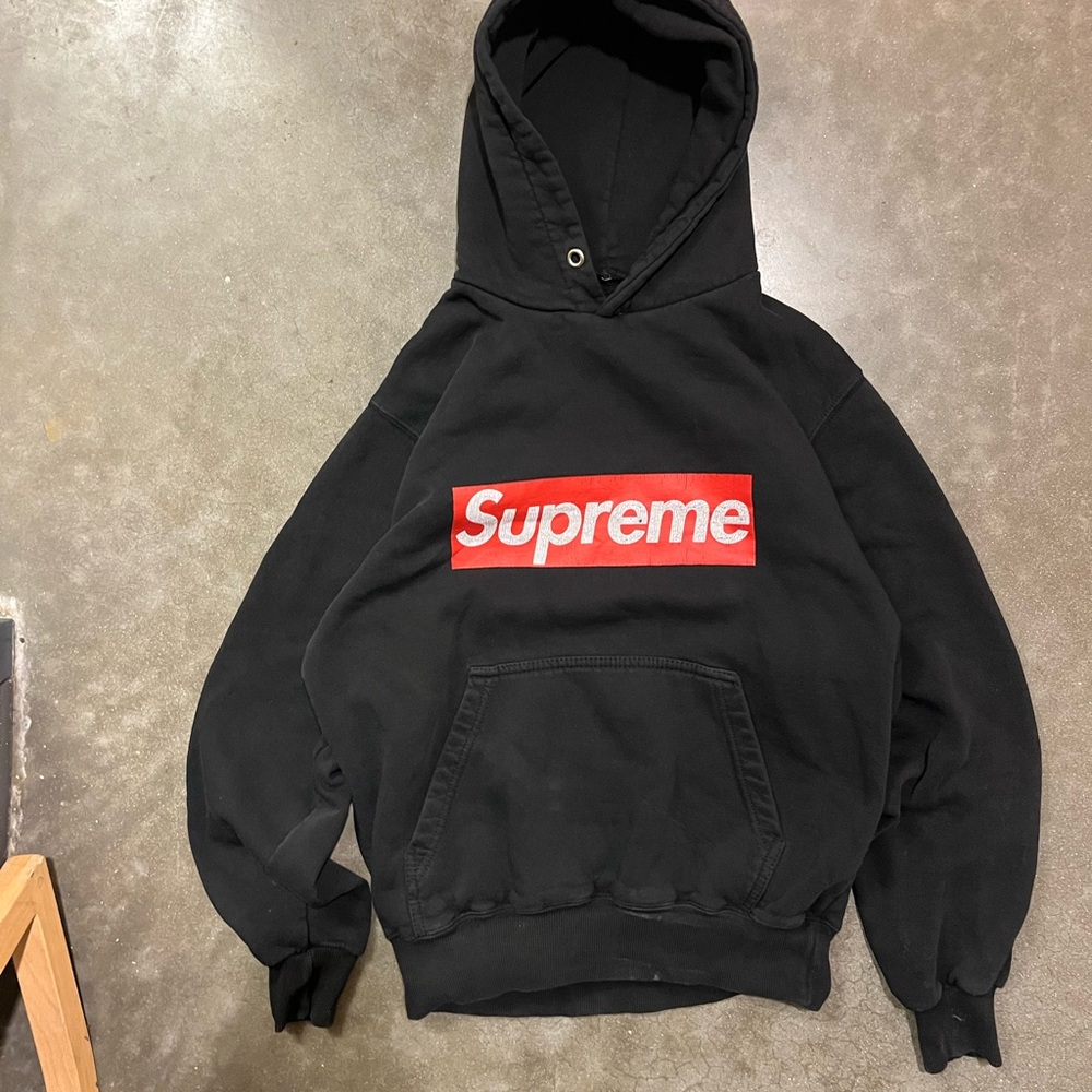 Supreme Black Hoodie Sweater